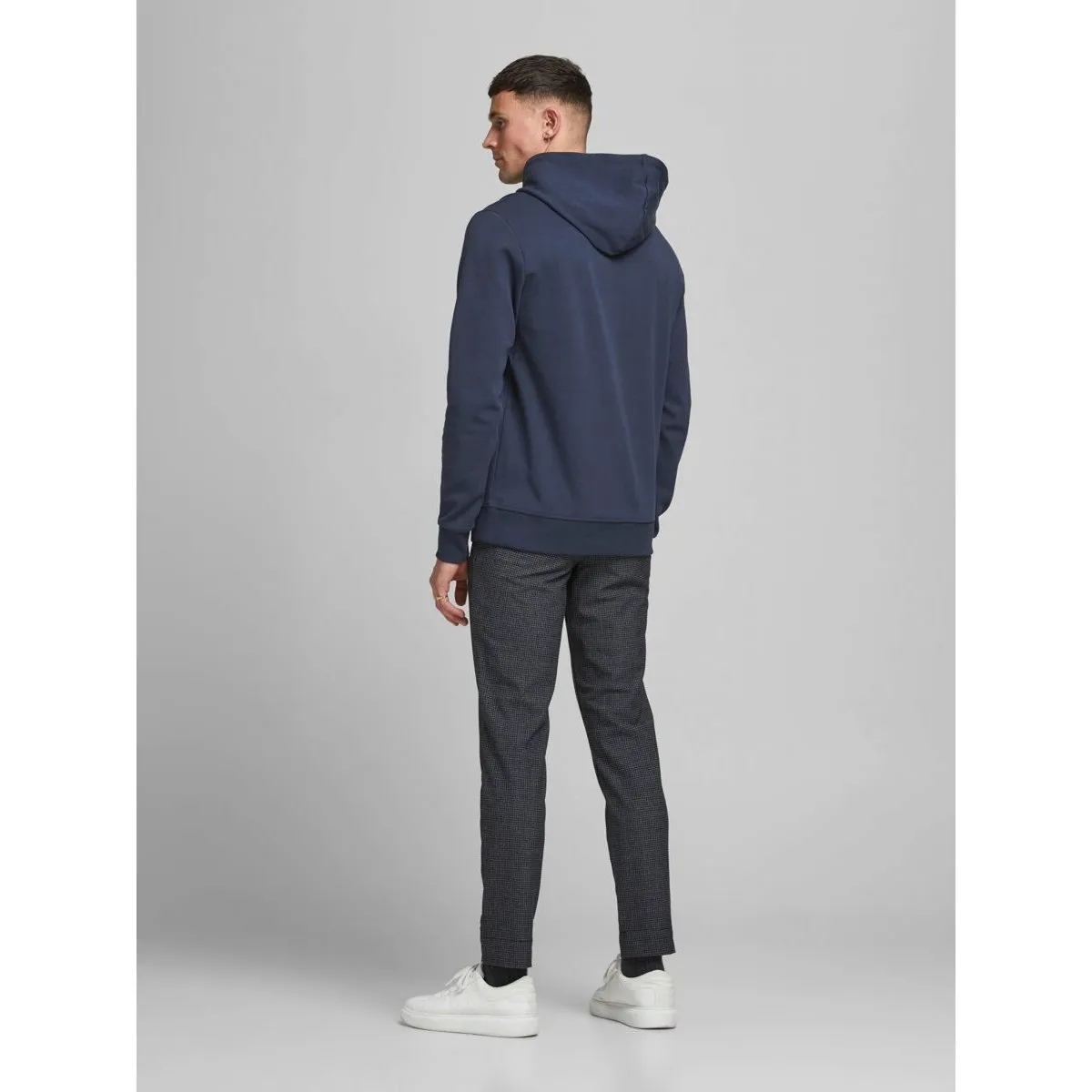 12182537 BASIC SWEAT HOOD-NAVY BLAZER