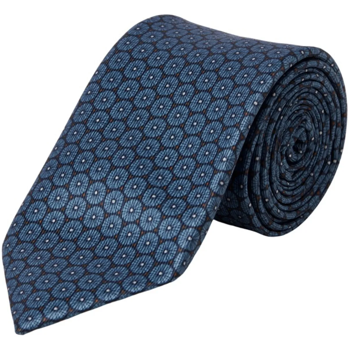 12233508 JACDERBY TIE NAVY BLAZER CIRCLES