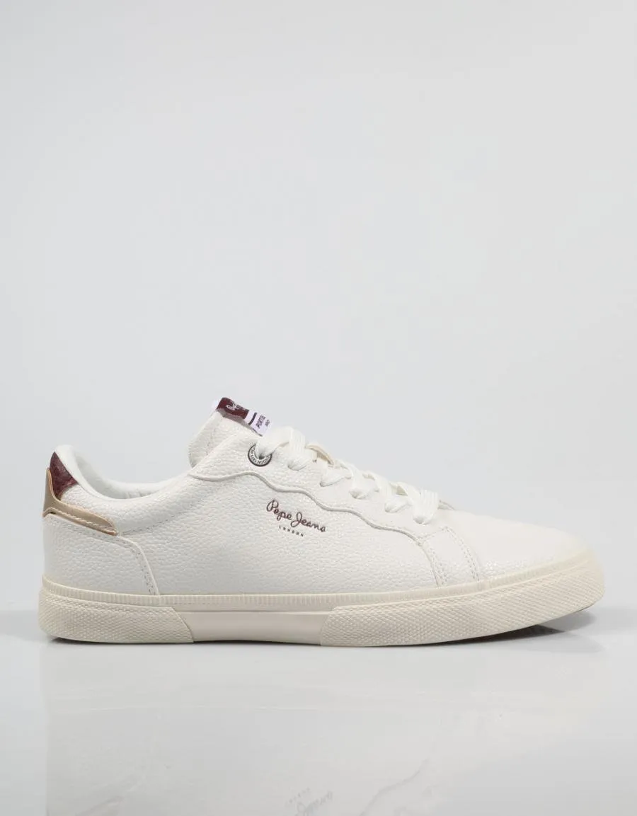  baskets PEPE JEANS Kenton Basic Pls31409 en Blanc 80359