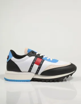  baskets TOMMY HILFIGER Tommy Jeans Mes Track Cleat en Blanc 79935