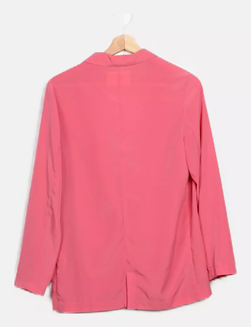 Bershka Blazer rosa fluida