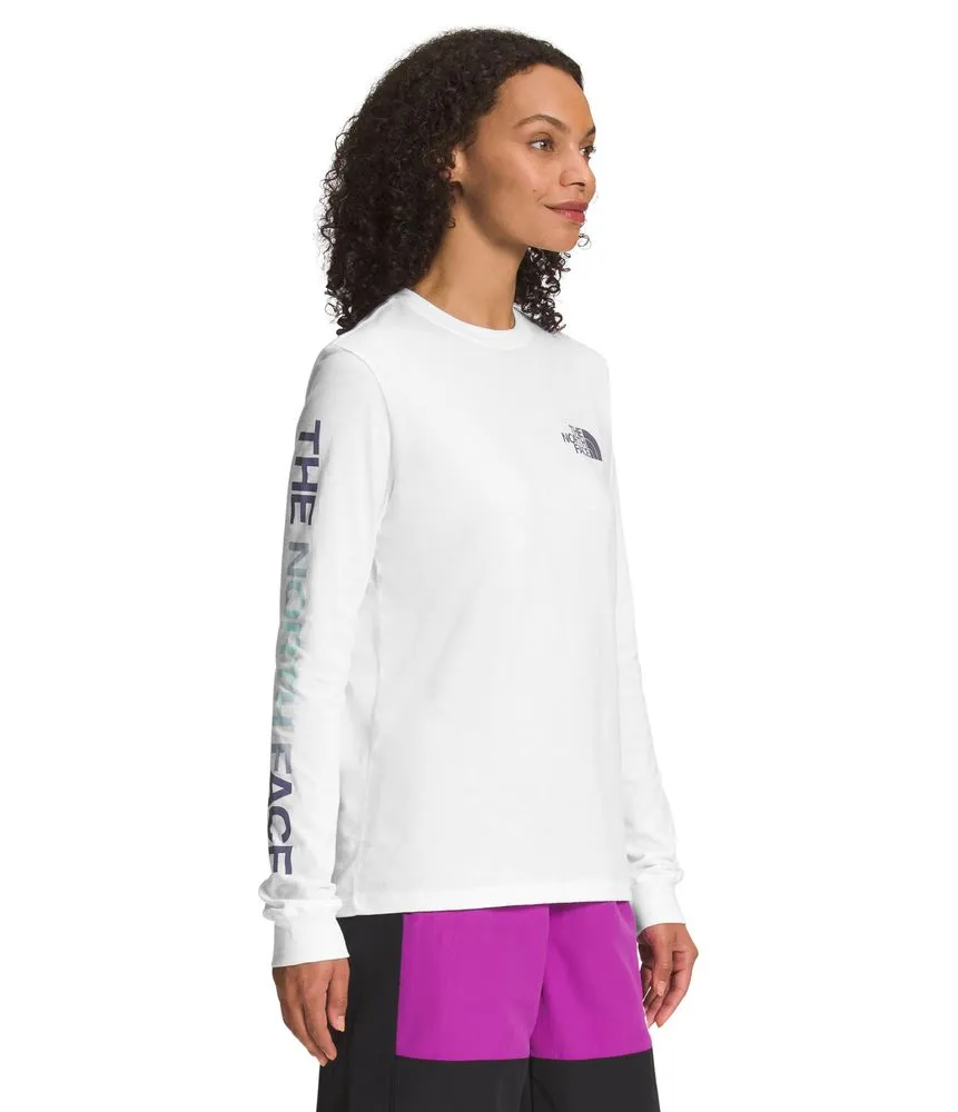 Camiseta L/S Sleeve Hit Graphic Tee Blanca Mujer The North Face