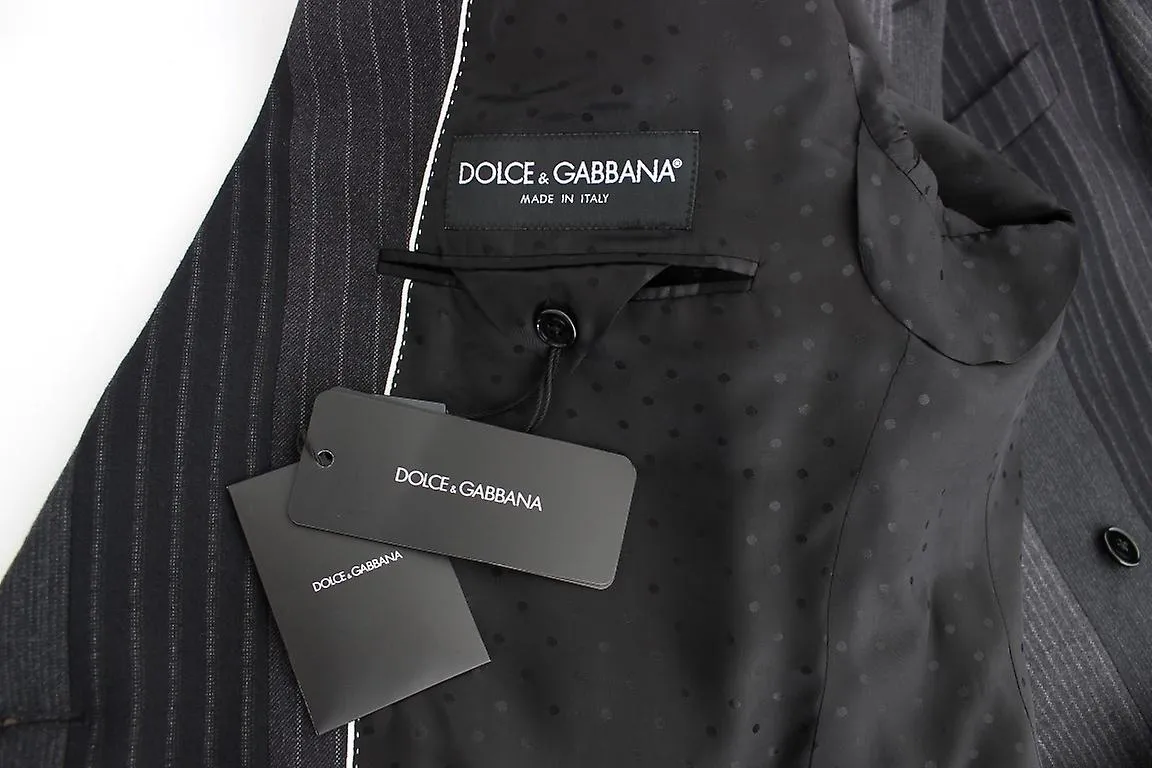 Dolce & Gabbana Exclusive Italian Double Breasted Wool Stretch Blazer