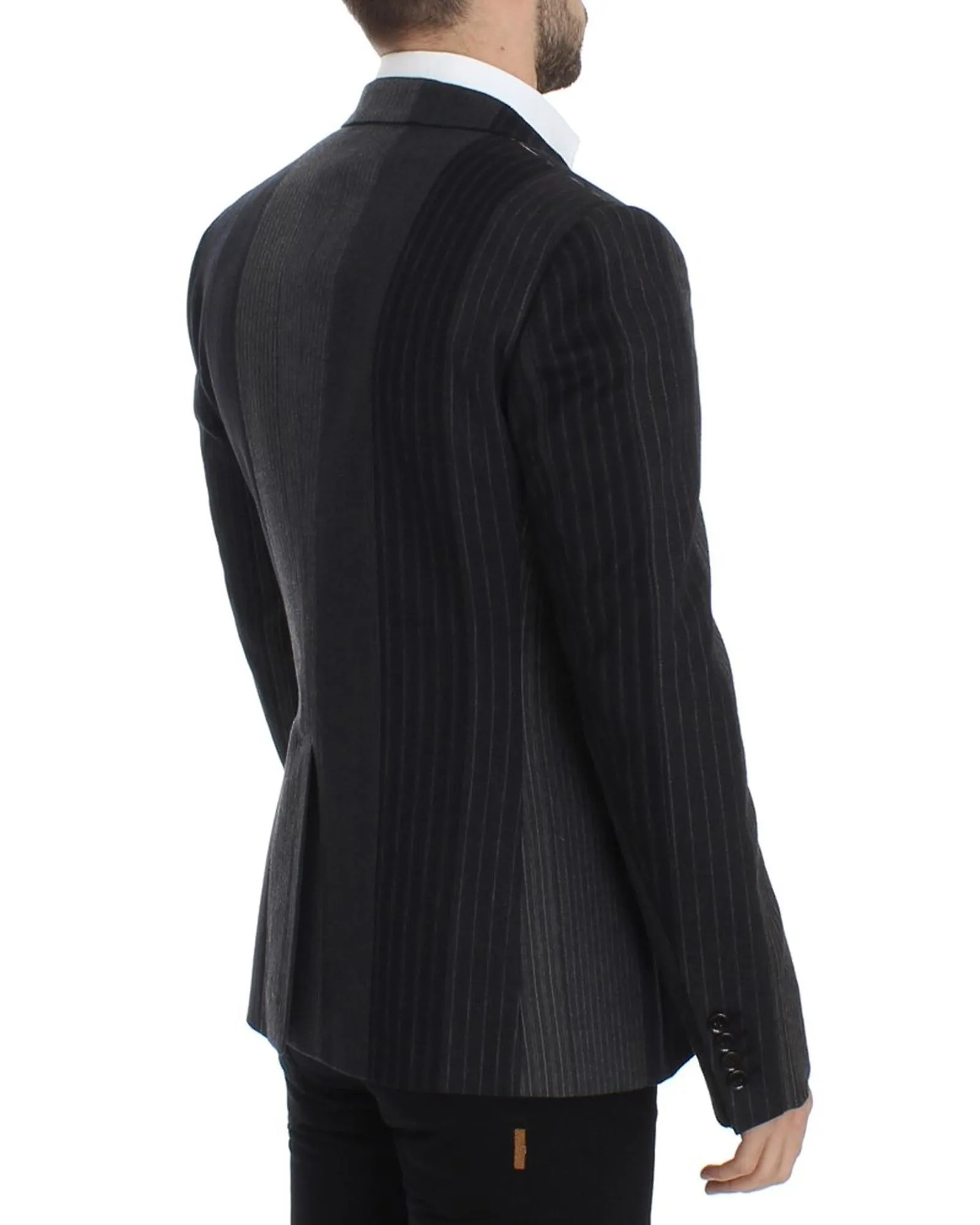 Dolce & Gabbana Exclusive Italian Double Breasted Wool Stretch Blazer