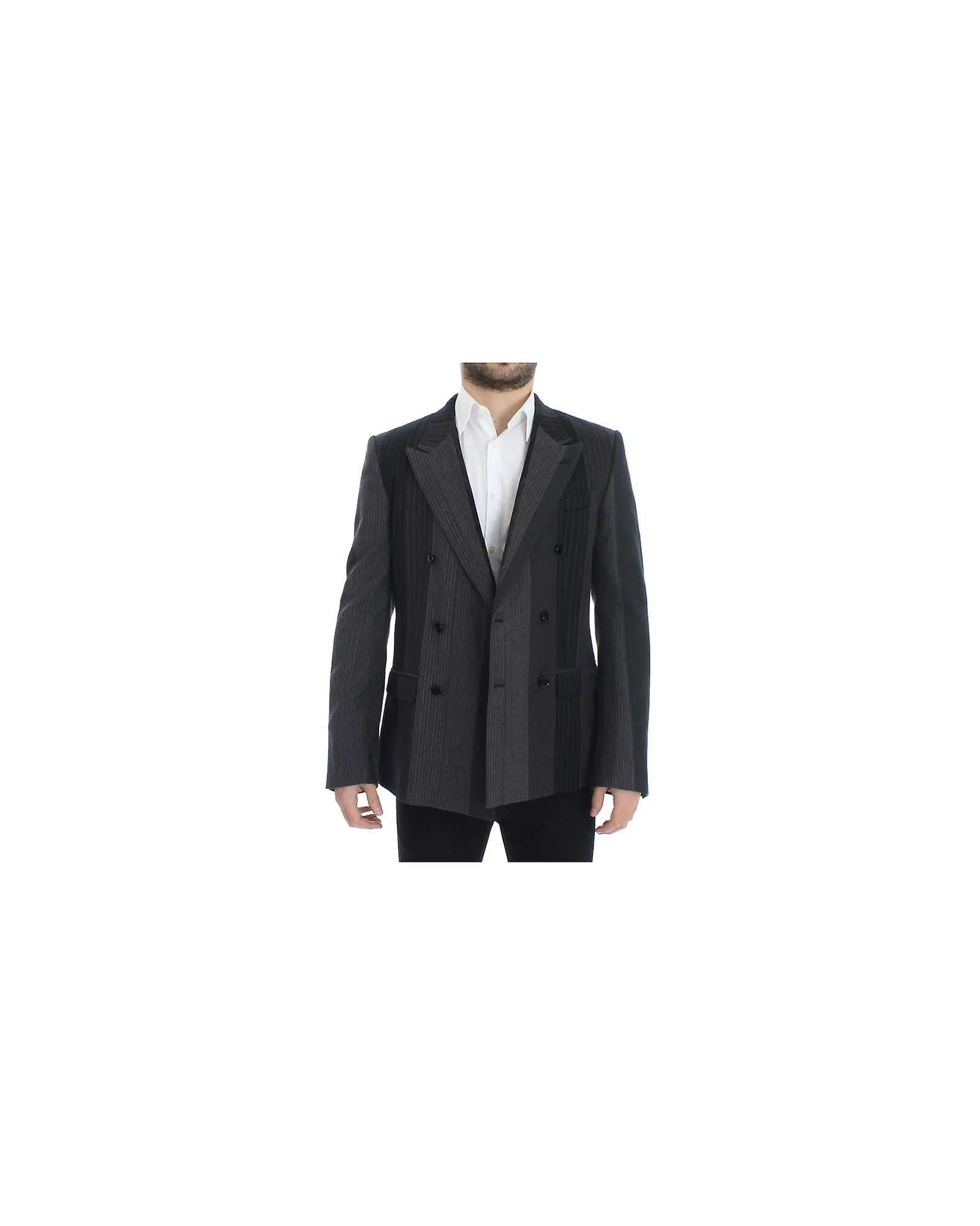 Dolce & Gabbana Exclusive Italian Double Breasted Wool Stretch Blazer