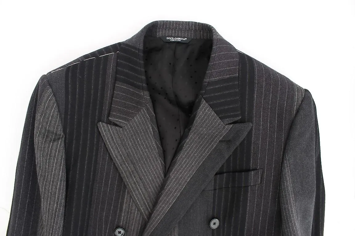 Dolce & Gabbana Exclusive Italian Double Breasted Wool Stretch Blazer