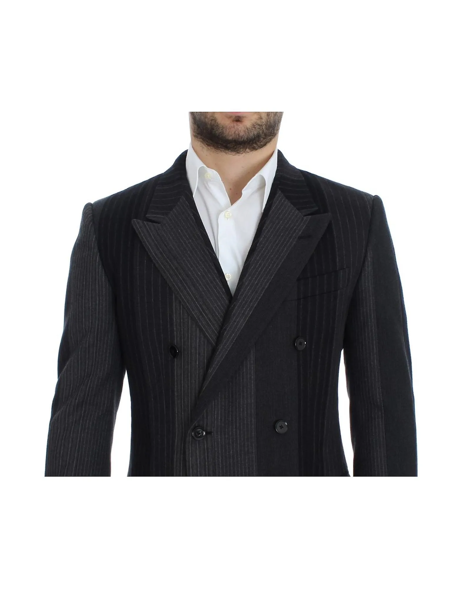 Dolce & Gabbana Exclusive Italian Double Breasted Wool Stretch Blazer