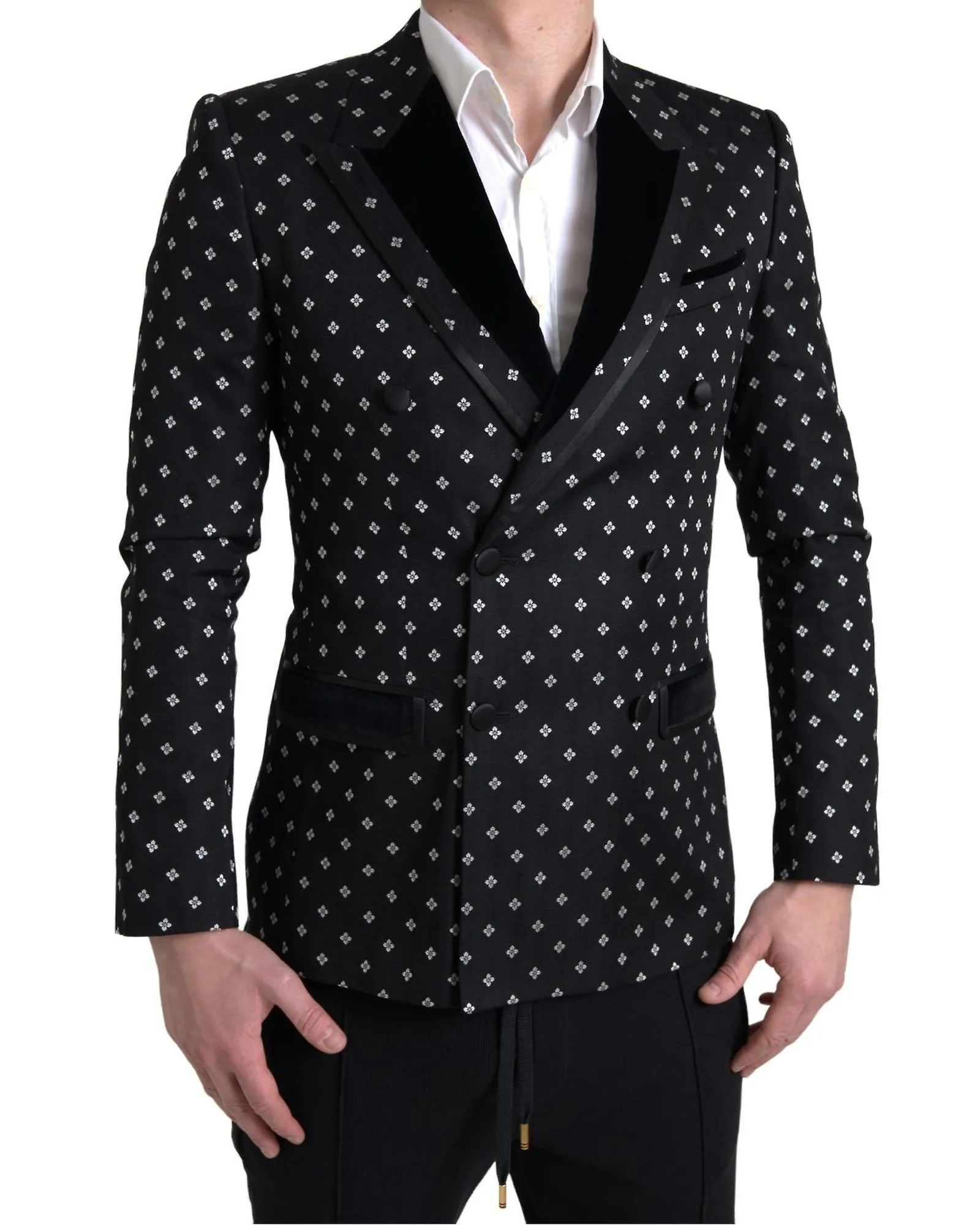 Dolce & Gabbana Geometric Double Breasted Blazer