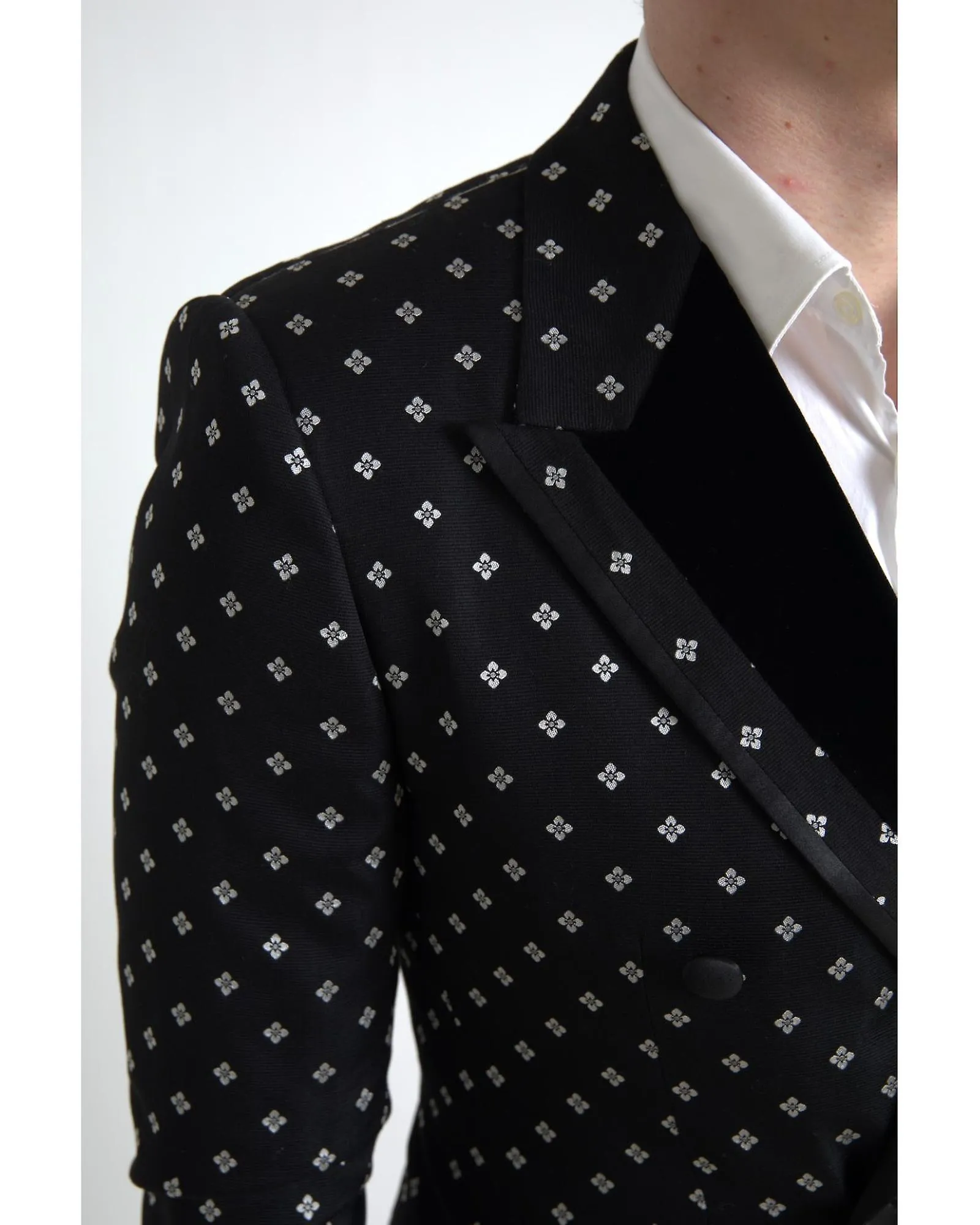 Dolce & Gabbana Geometric Double Breasted Blazer