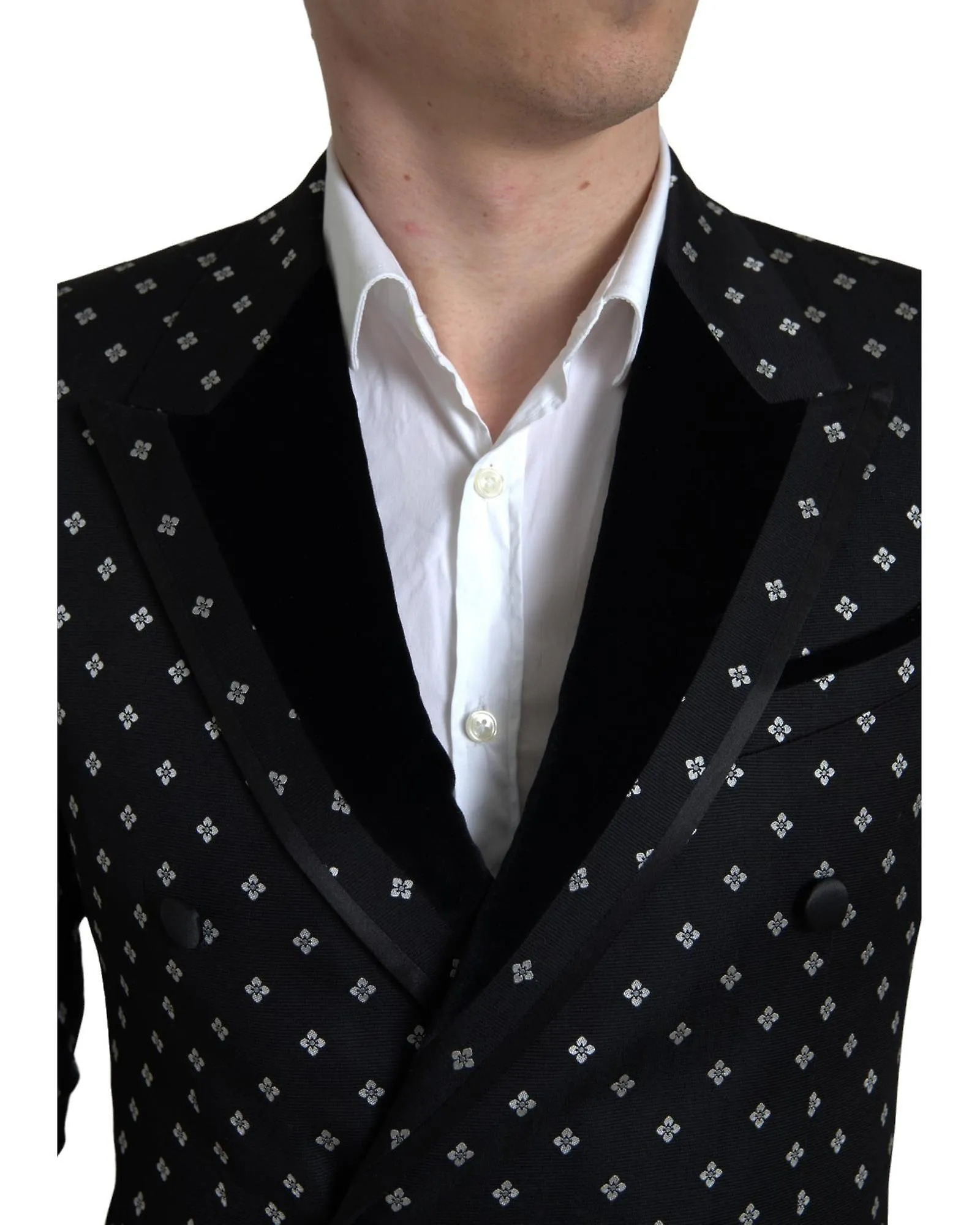 Dolce & Gabbana Geometric Double Breasted Blazer