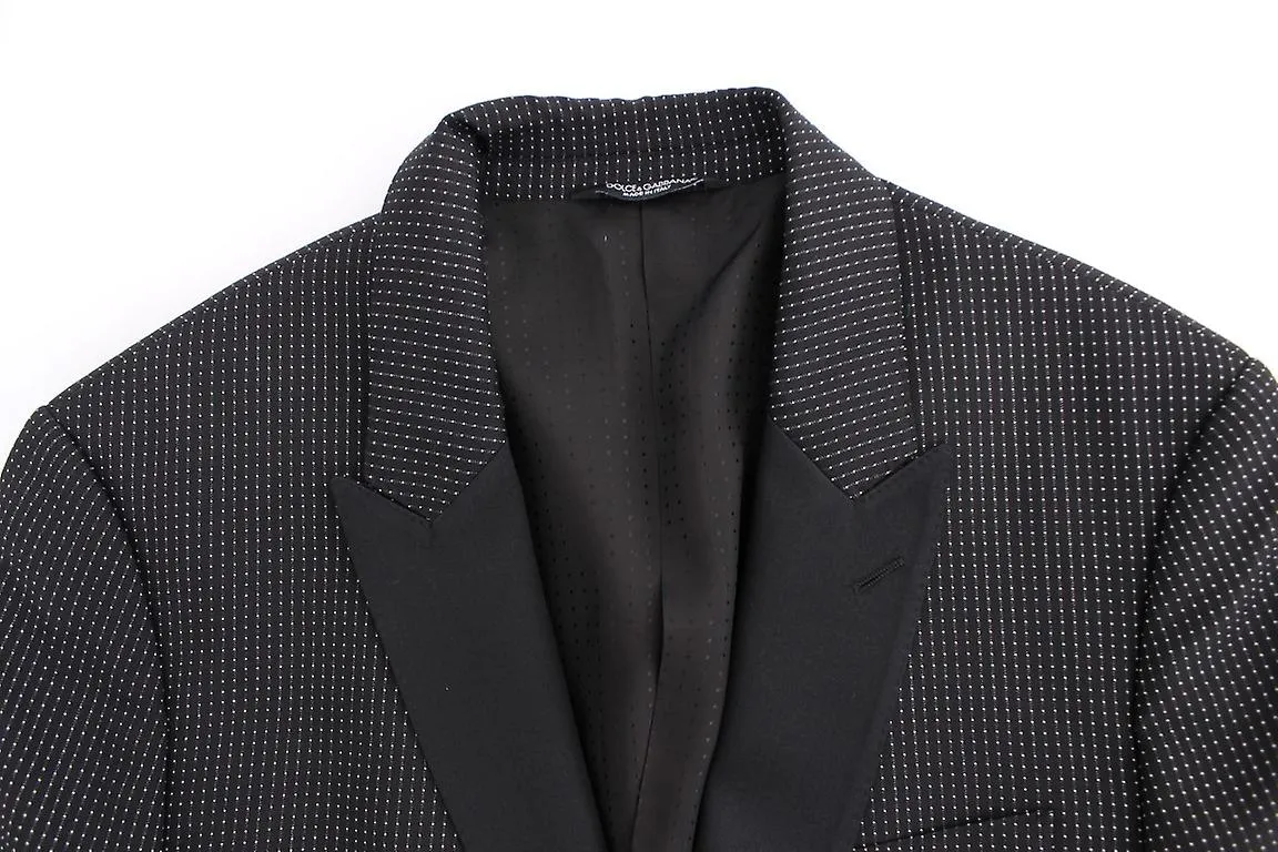 Dolce & Gabbana Polka Dotted Slim Fit Blazer