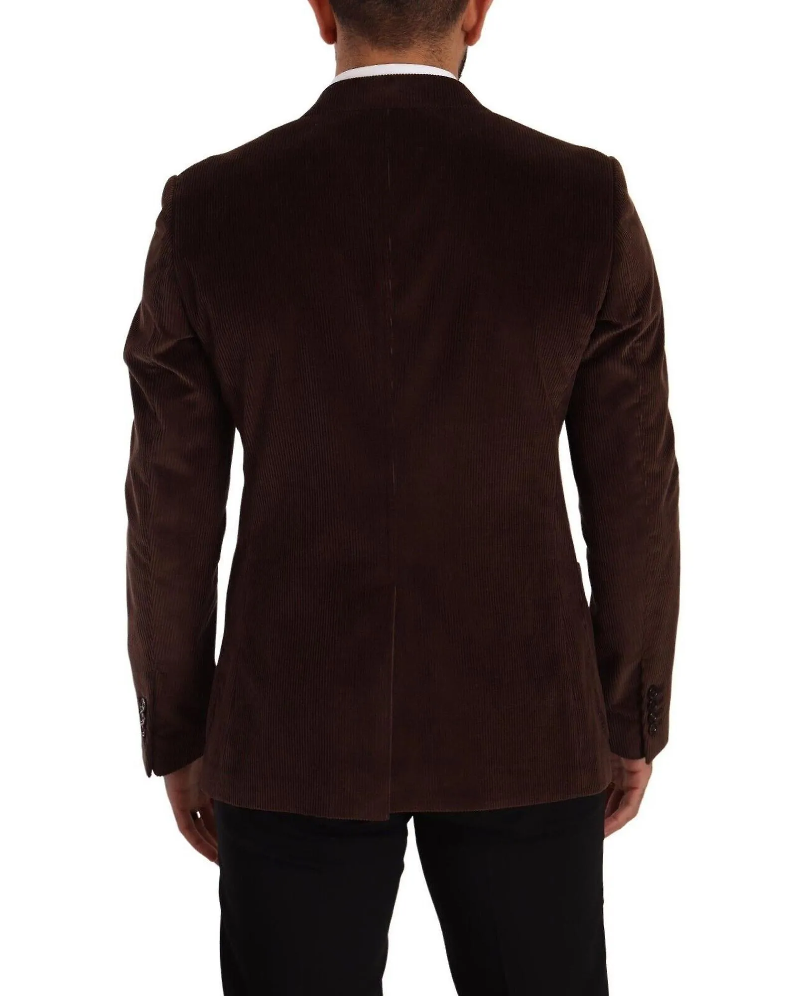 Dolce & Gabbana Slim Fit Corduroy Blazer with DG Logo