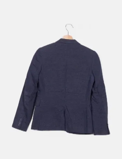 H&M Blazer azul marino hombreras