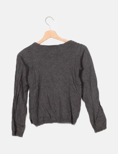 H&M Jersey gris paillettes