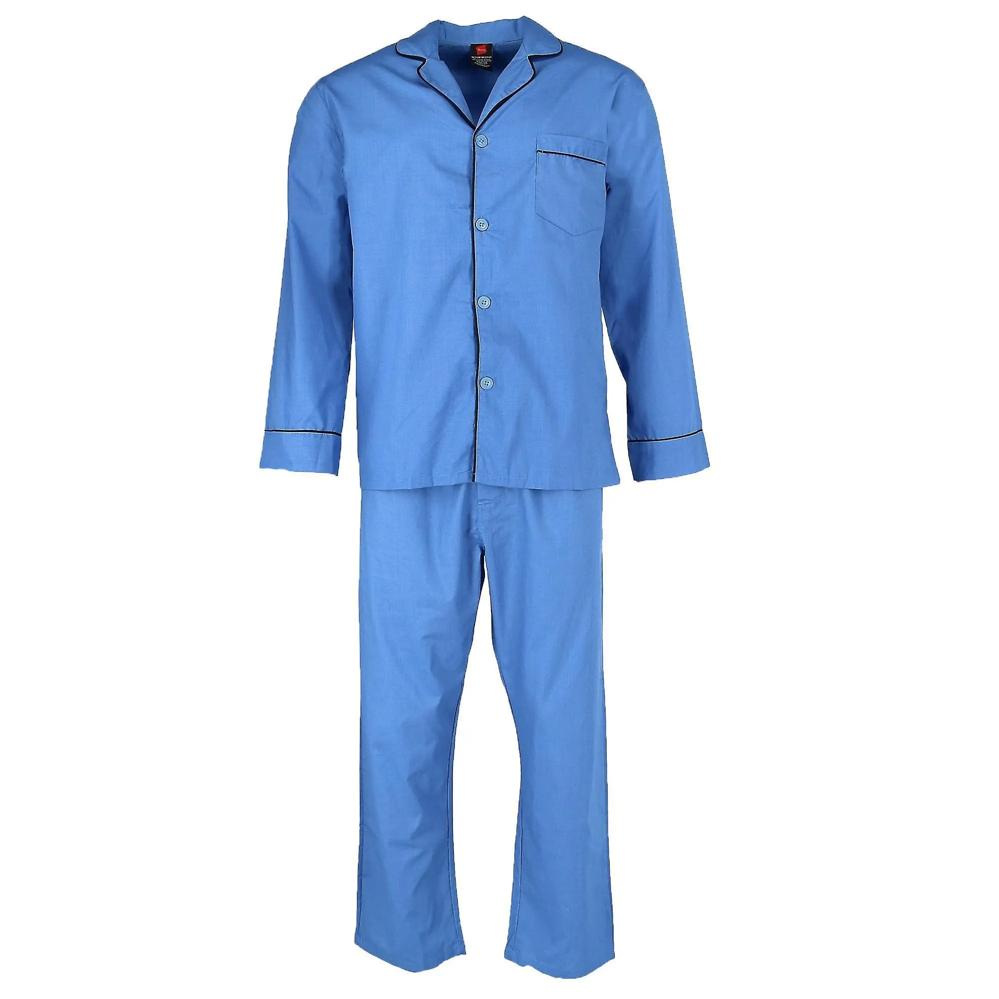 Hanes  Broadcloth Long Sleeve Pajama Set (Men Big & Tall)