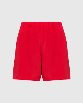 Lavi Silk red shorts