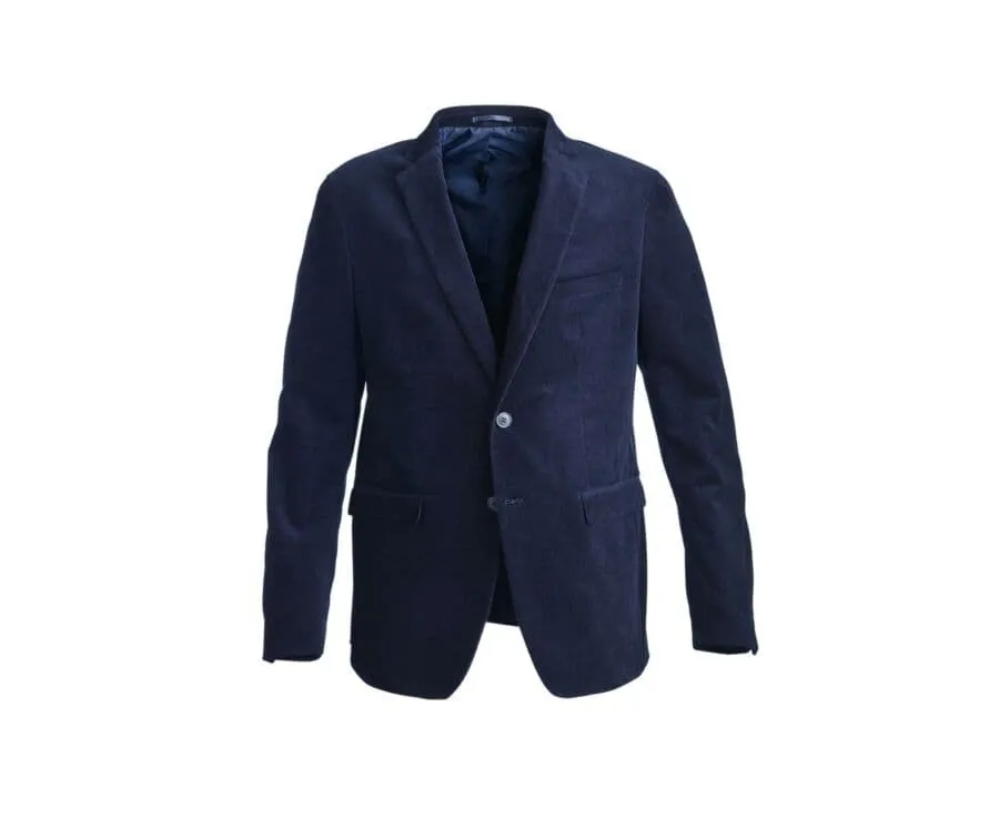 Men's Navy Suit Blazer - LÉONTILDE