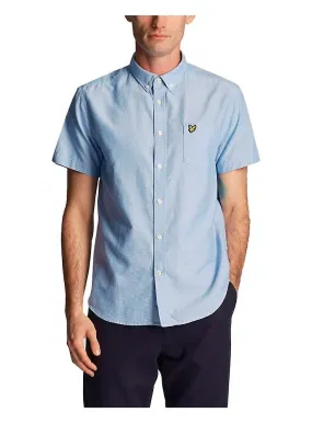 Men's Lyle & Scott Oxford Short Sleeve Shirt Riviera