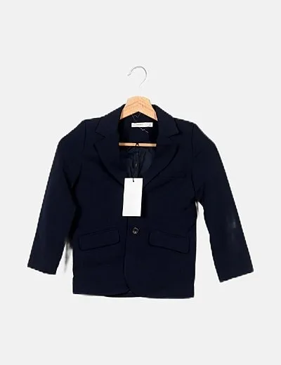 Name it Blazer azul marino básica