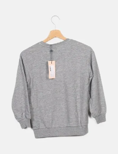 ONLY Sudadera gris dibujo