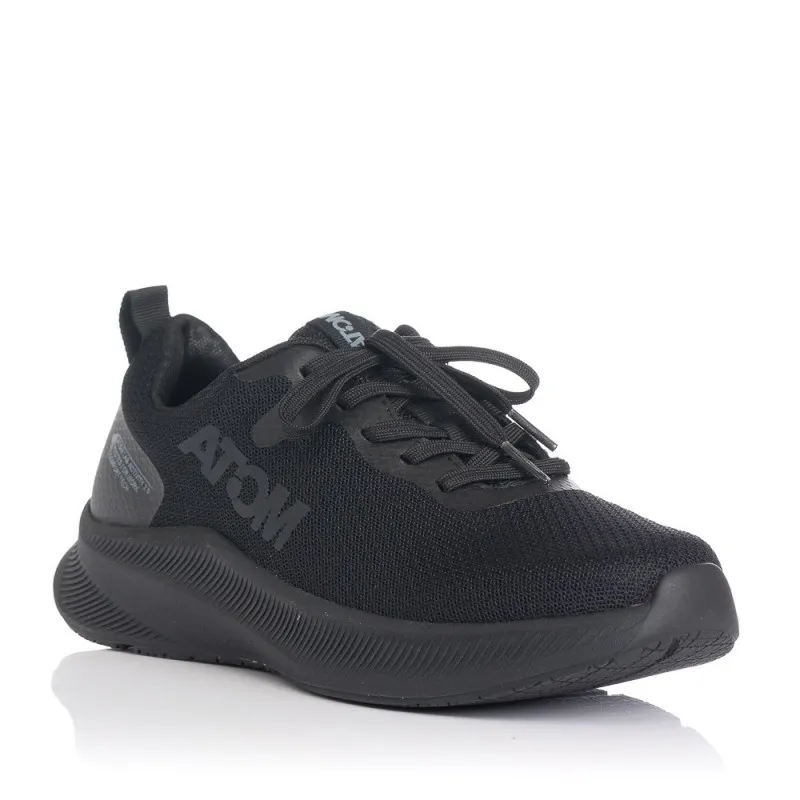 Sneakers Fluchos At126 Hombre Negro-negro