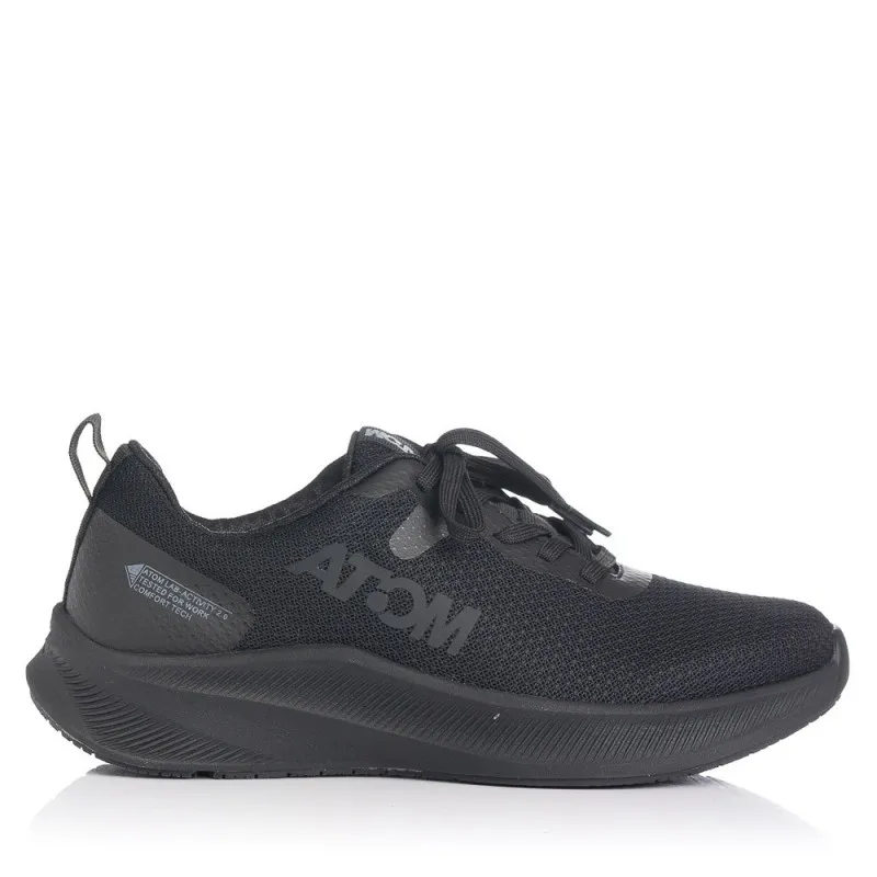 Sneakers Fluchos At126 Hombre Negro-negro