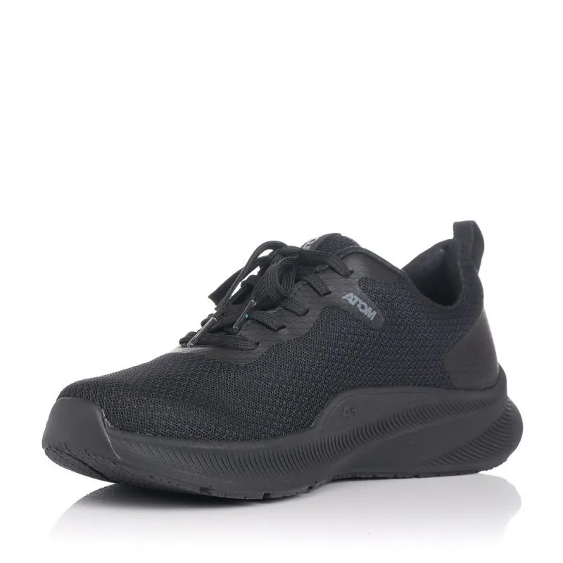 Sneakers Fluchos At126 Hombre Negro-negro