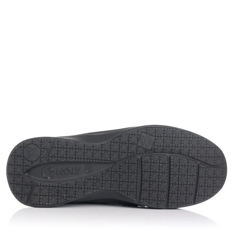 Sneakers Fluchos At126 Hombre Negro-negro