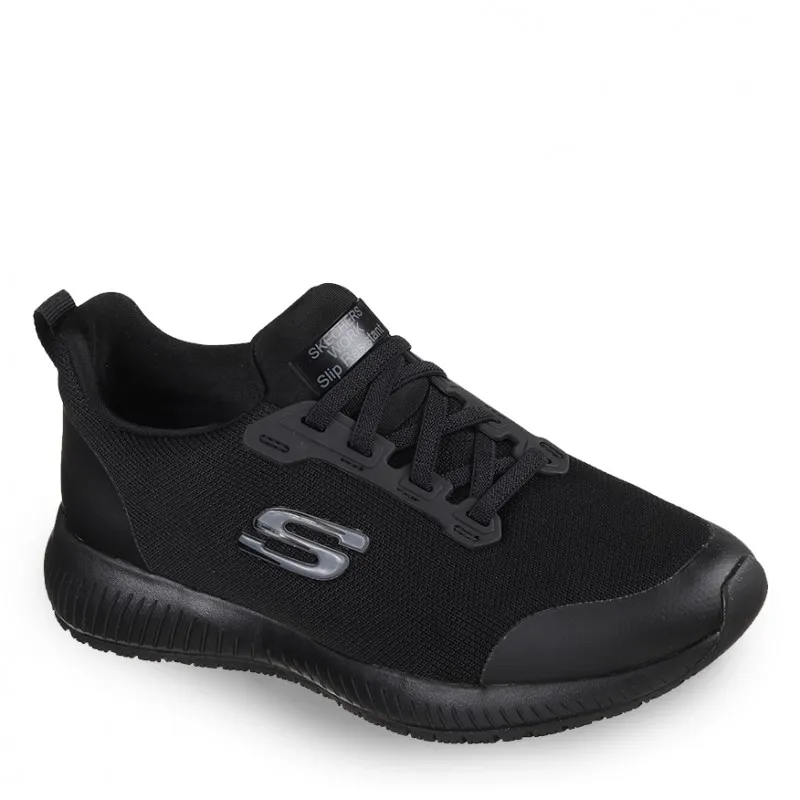 Sneakers Skechers Work Squad Sr Mujer Negro-negro