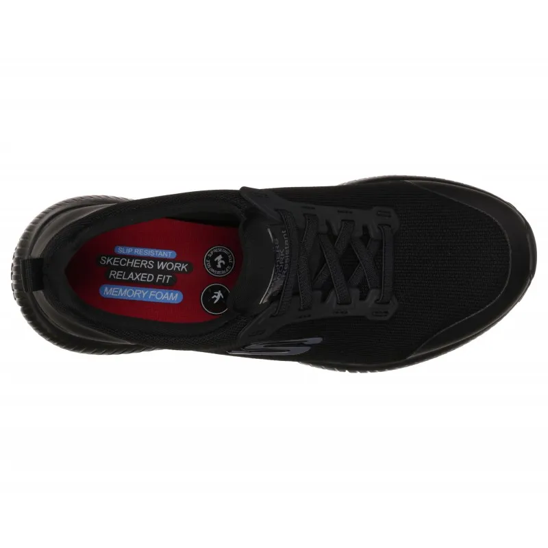 Sneakers Skechers Work Squad Sr Mujer Negro-negro