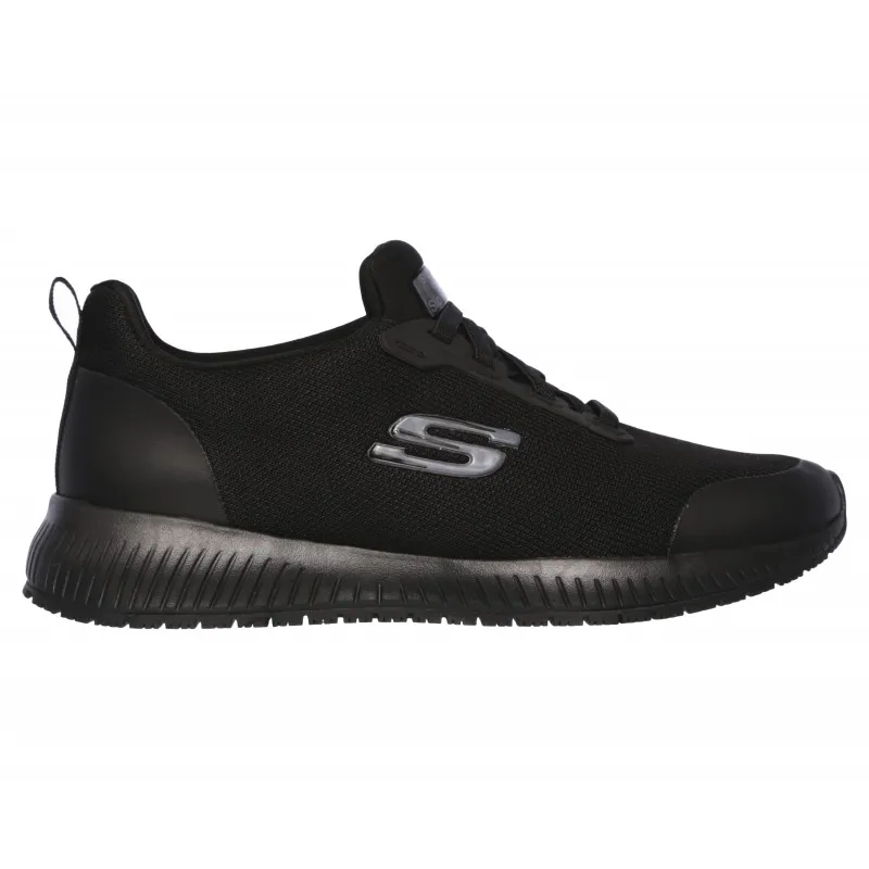 Sneakers Skechers Work Squad Sr Mujer Negro-negro