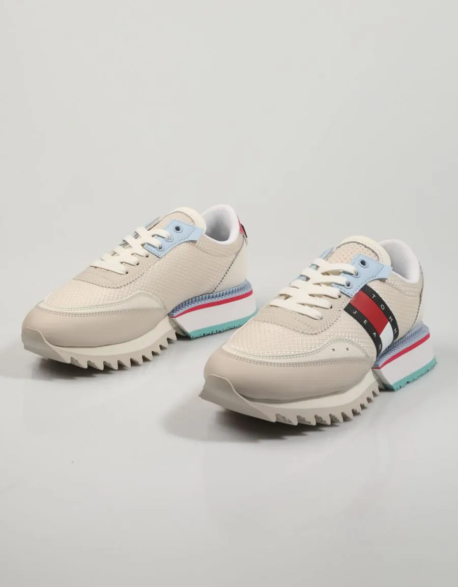  sneakers TOMMY HILFIGER Tommy en Beige 81425