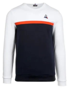 sudadera le coq sportif marino/naranja hombre