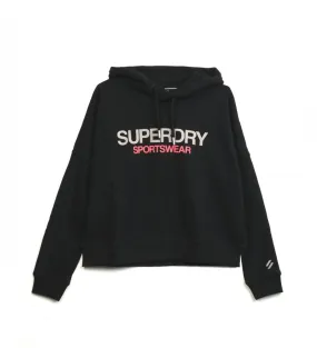 Sudadera Logo Boxy negro