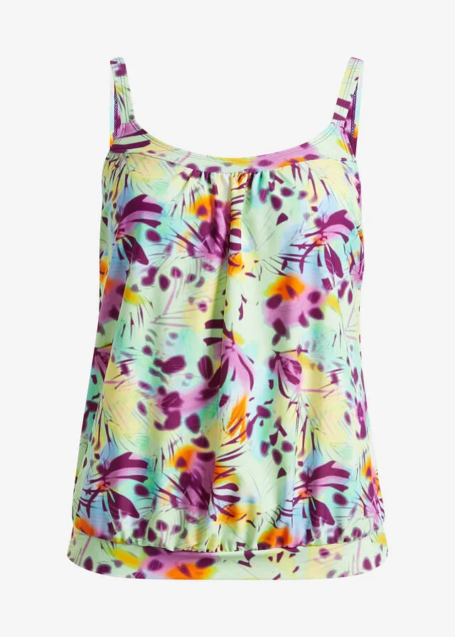 Sujetador de tankini Multicolor estampado