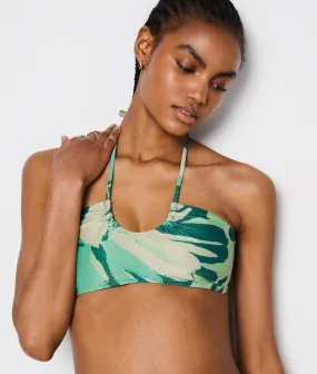 Top bikini estampado tropical TROPICAL IMP FOND VERT - ETAM