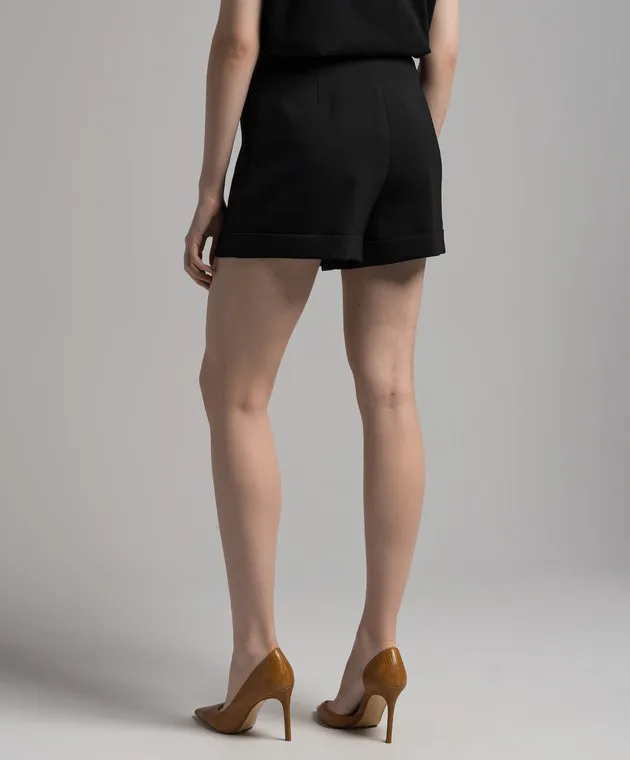 Twinset Black shorts with lapels