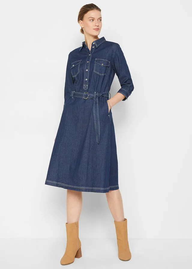 Vestido vaquero denim oscuro