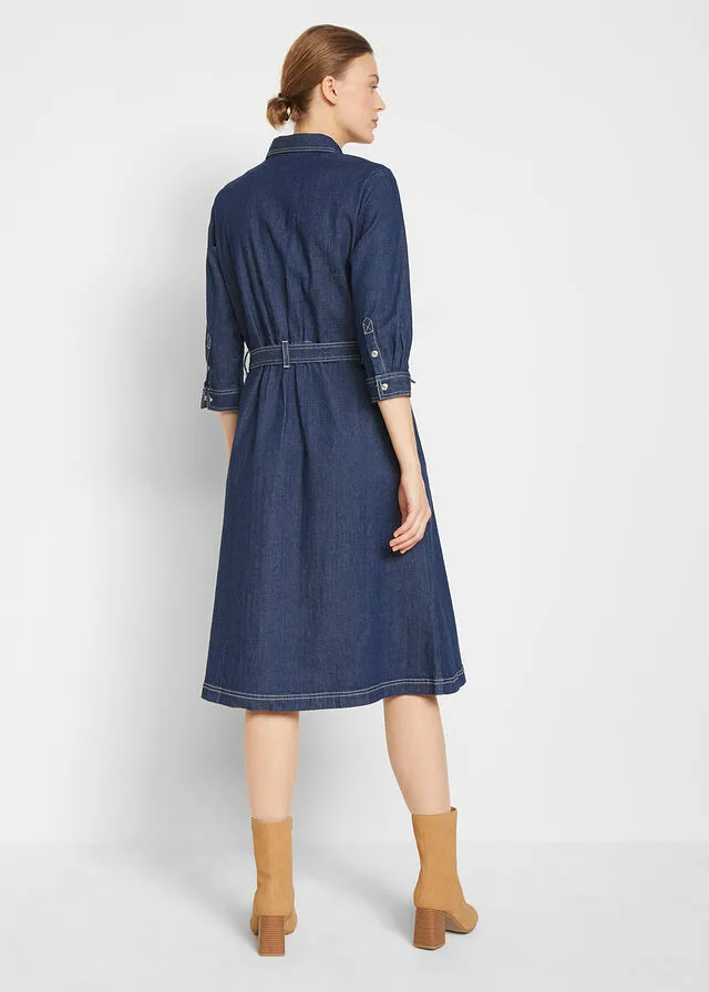 Vestido vaquero denim oscuro