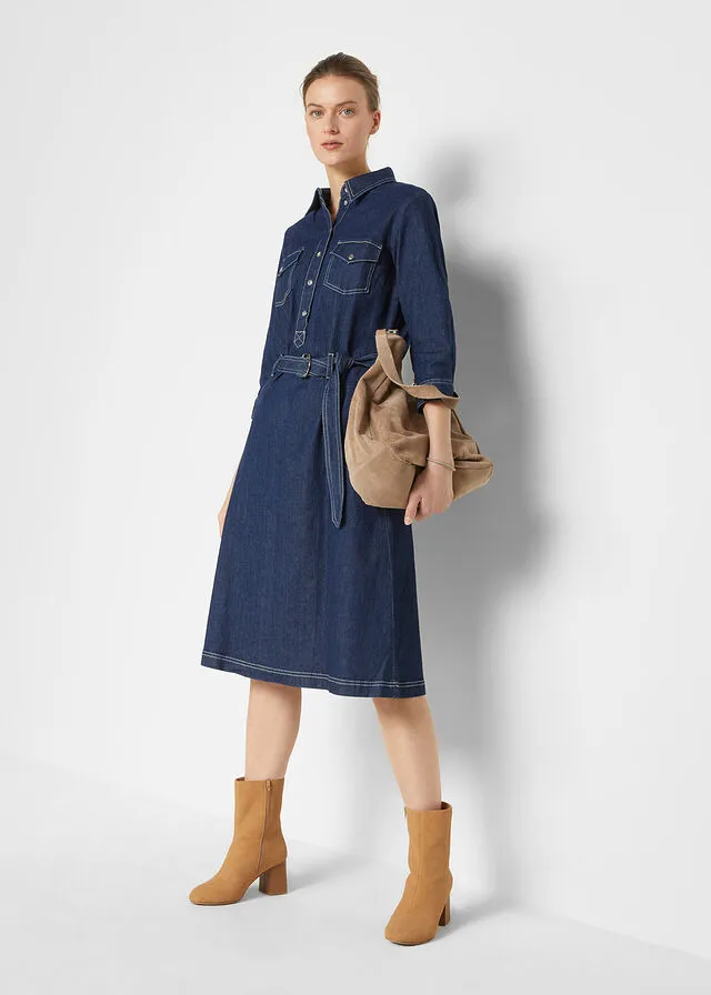 Vestido vaquero denim oscuro