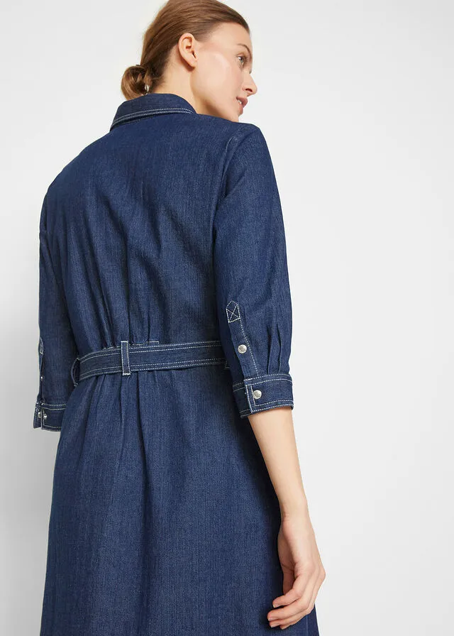 Vestido vaquero denim oscuro