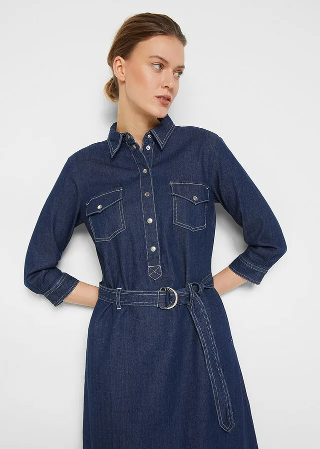 Vestido vaquero denim oscuro