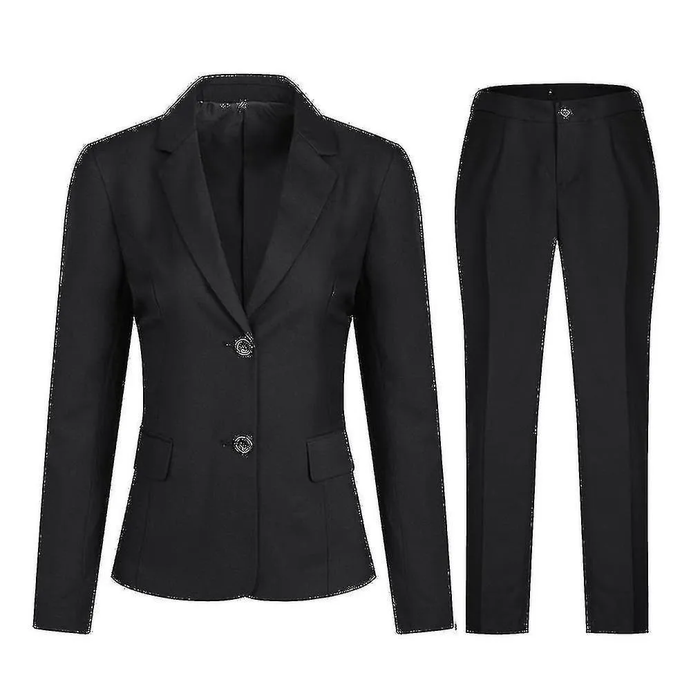 Women's 2 Piece Suit Set Fit Blazer Pant