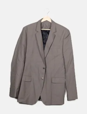 Zara Blazer de vestir gris perla