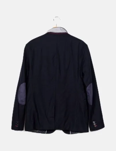 Zara Blazer negra texturizada manga larga